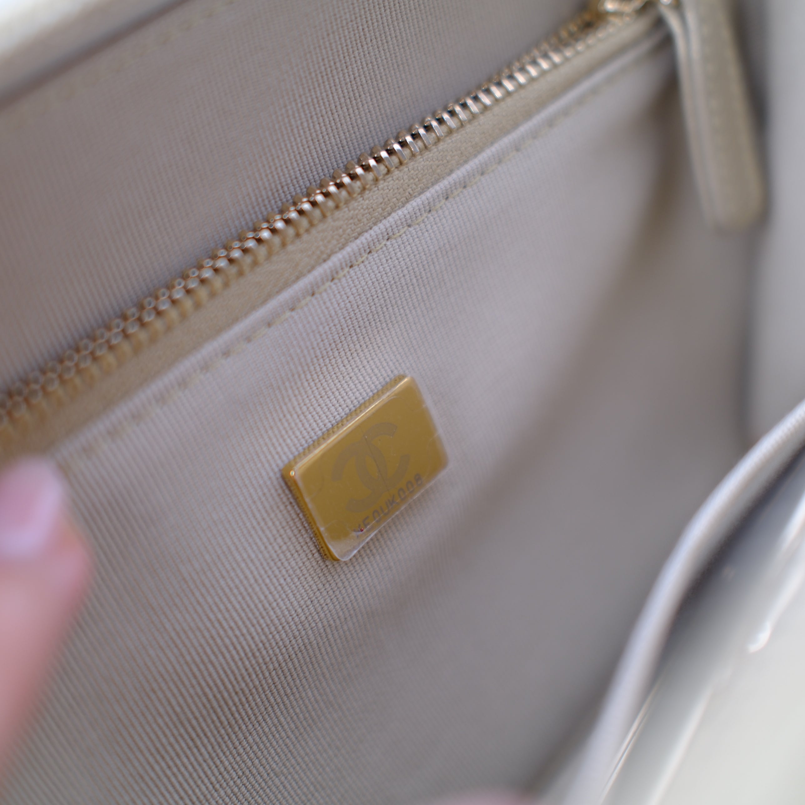 Chanel Champagne Gold Top Handle Vanity Crossbody Bag with Mirror - Luxury Designer Handbag for Women, Evening Parties & Special Occasions