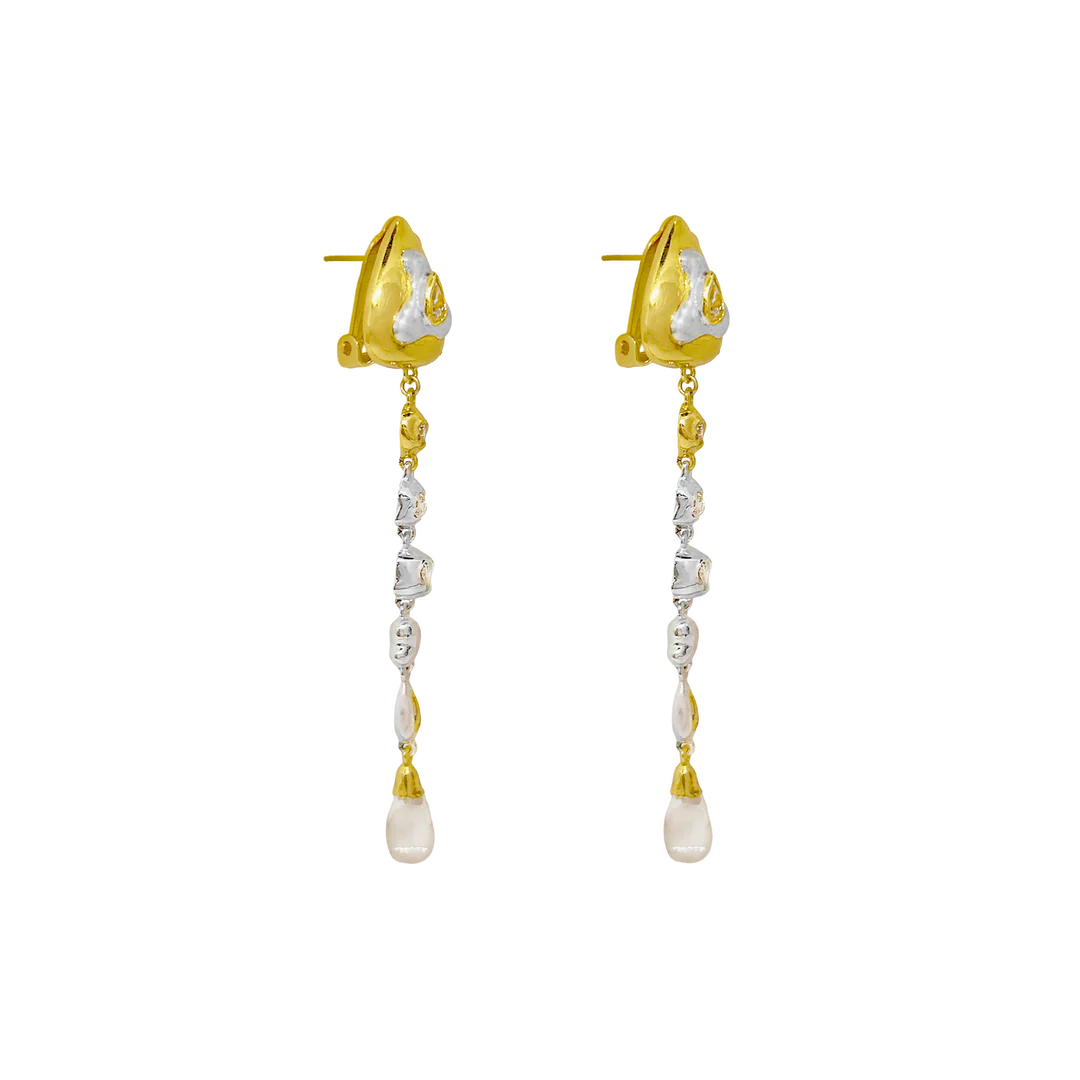 ESTELLE EARRINGS - Elegant Gold-Plated Hoop Earrings for Women | Perfect for Parties, Weddings & Everyday Wear