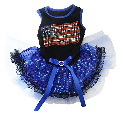 Black/Blue Sequins Lace
