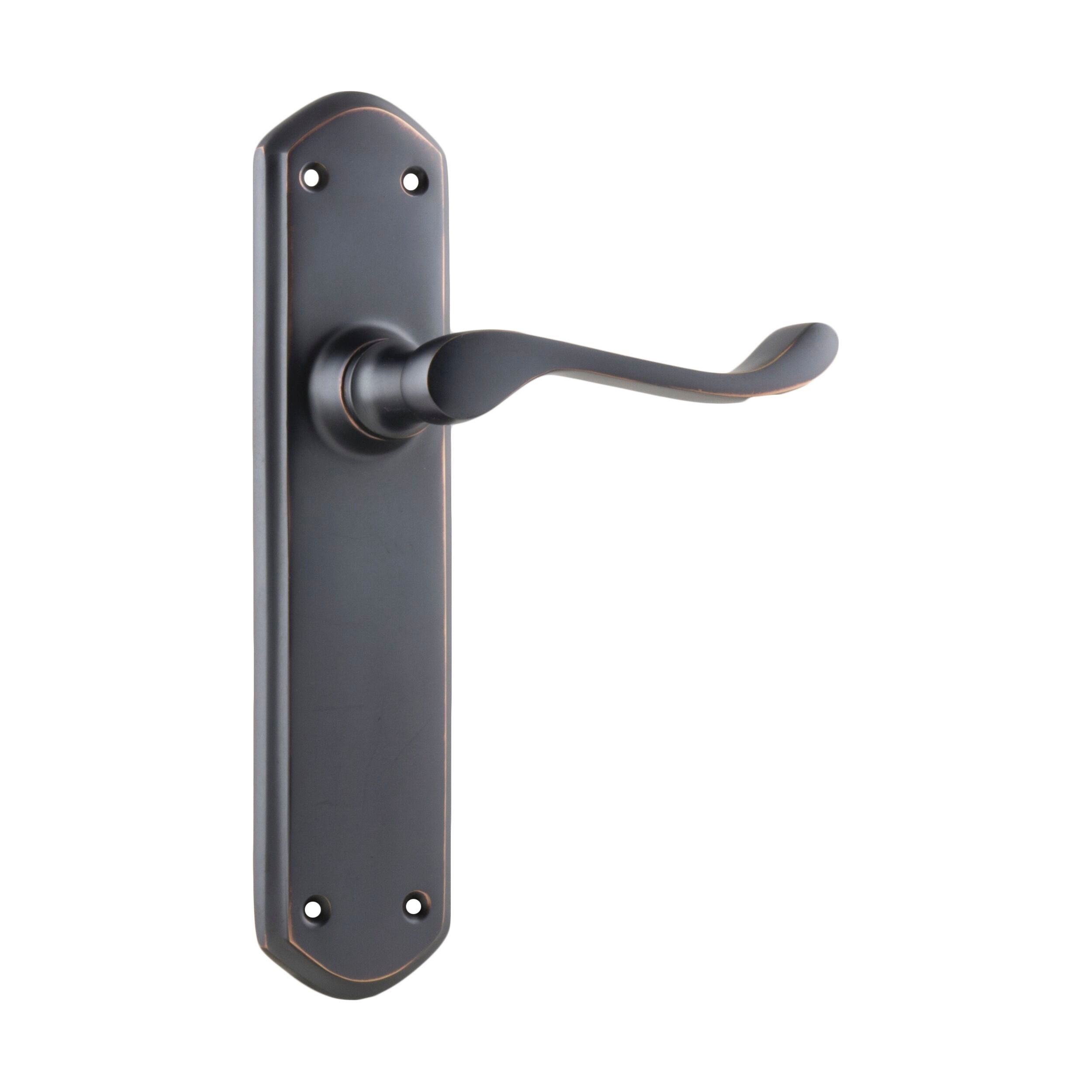 Antique Copper 1047 Door Lever Windsor Latch Pair - H200xP60xW45mm - Perfect for Vintage Home Decor & Interior Doors