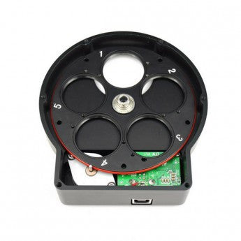 EFW Mini Electronic Five Position Filter Wheel 1.25/31mm - High Precision Filter Changer for Astronomy & Microscopy - Perfect for Astrophotography, Microscopic Imaging & Scientific Research