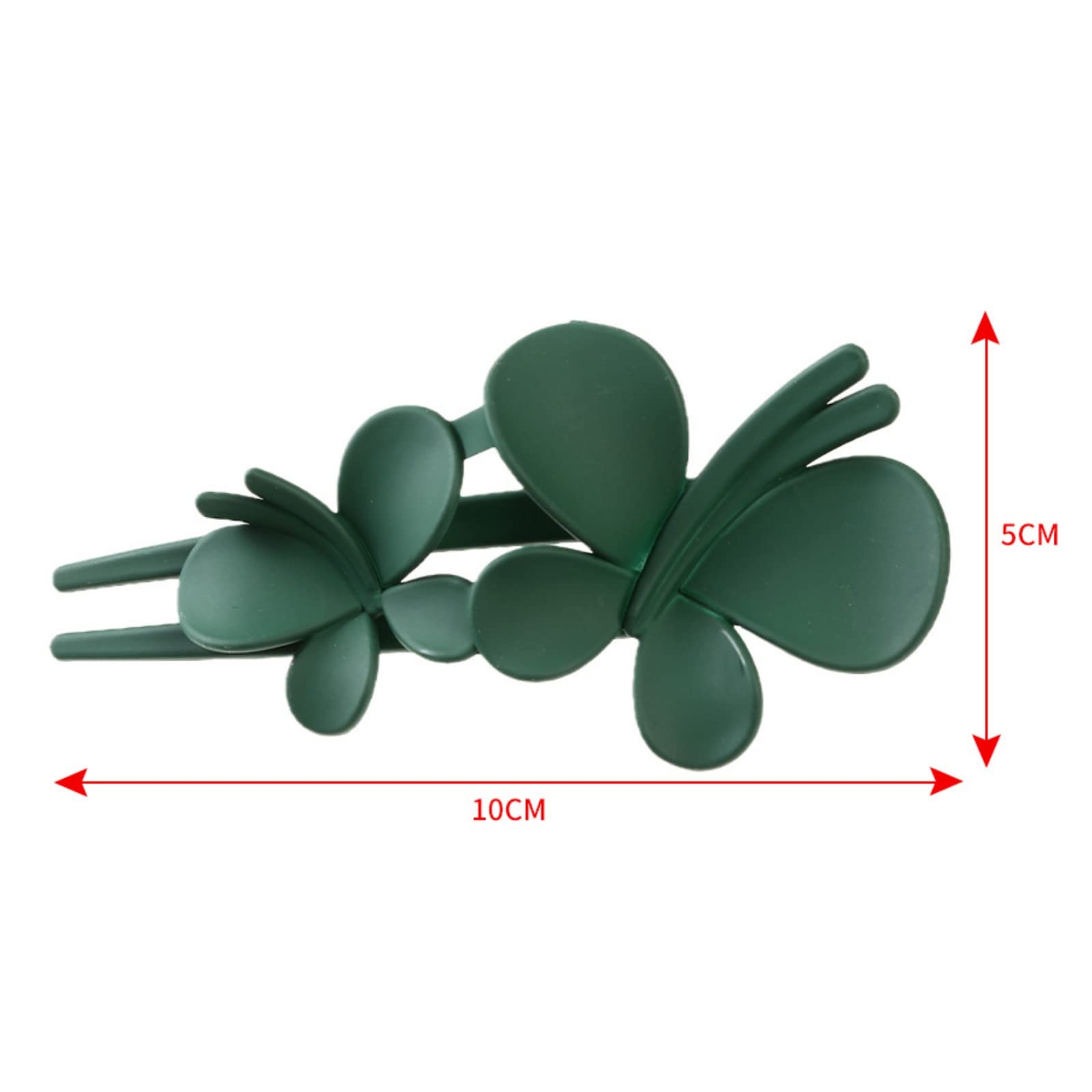 Butterfly Hair Clips for Women - Large Matte Duck Beak Hair Clips & Crocodile Hair Pins for Women & Girls (4-Pack) - Perfect for Updos, Ponytails & Everyday Hairstyles