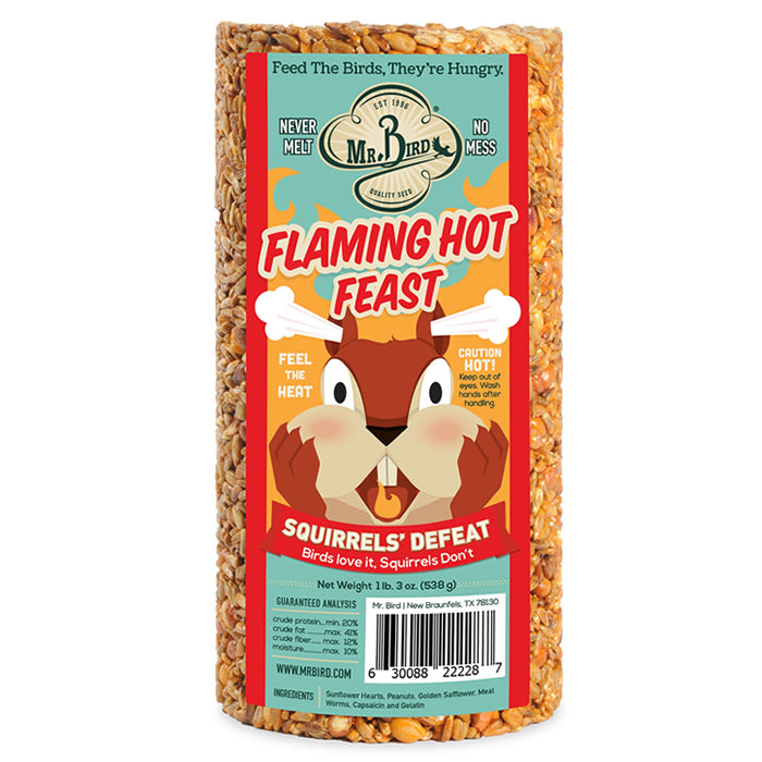 Flaming Hot Feast Cylinder Small - Spicy Snack Container for Parties, Camping & Road Trips | Portable Chili Powder Storage