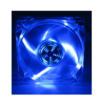 OKGEAR 80mm Blue LED Cooling Fan with Firework Effect - High Performance PC Case Fan for Gaming Computers, Workstations & Home Theater PCs - Perfect for Cooling, RGB Lighting & Custom PC Builds