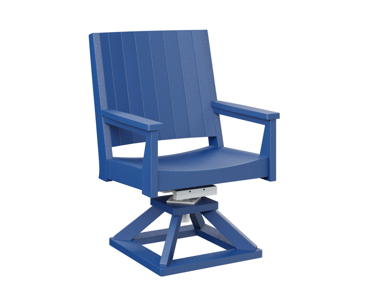 Berlin Gardens Mayhew Swivel Rocker Dining Chair - Comfortable Patio & Outdoor Seating for Restaurants, Gardens, and Decks