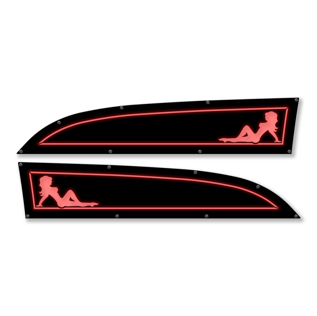 Custom Ford Super Duty Fender Badge Replacements for Model 11-16 - LED Compatible & Fully Customizable | Perfect for Truck Upgrades & Off-Road Adventures