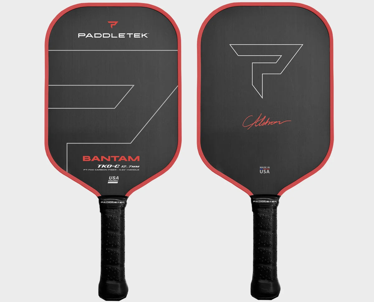 Paddletek Bantam TKO C 12.7 Pickleball Paddle | Lightweight Carbon Fiber Pickleball Racket | USA Made for Indoor & Outdoor Play | Perfect for Beginners & Advanced Players
