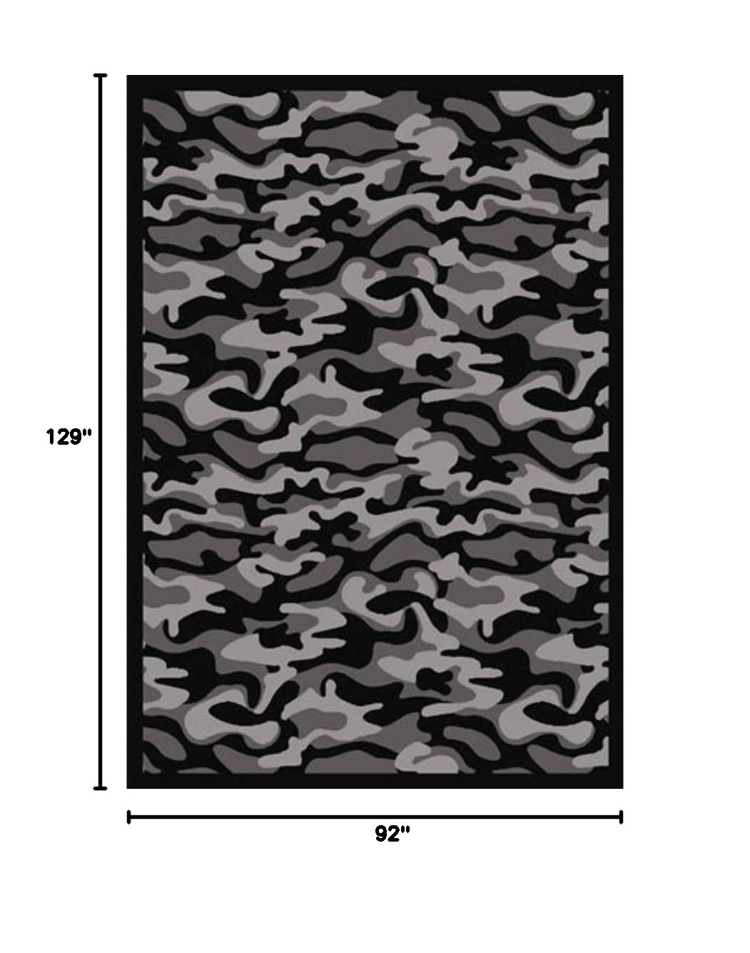 Joy Carpets Kaleidoscope Funky Camo Whimsical Area Rugs for Kids Bedroom, Playroom & Nursery - Soft Non-Slip Modern Urban Design Rug for Home Decor