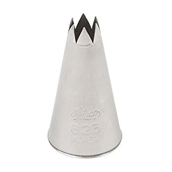 Ateco 823 Stainless Steel Star Pastry Tip #3 - Professional Baking Decorating Nozzle for Cakes, Cupcakes, Cookies | Perfect for Birthday Parties, Wedding Cakes & Holiday Desserts