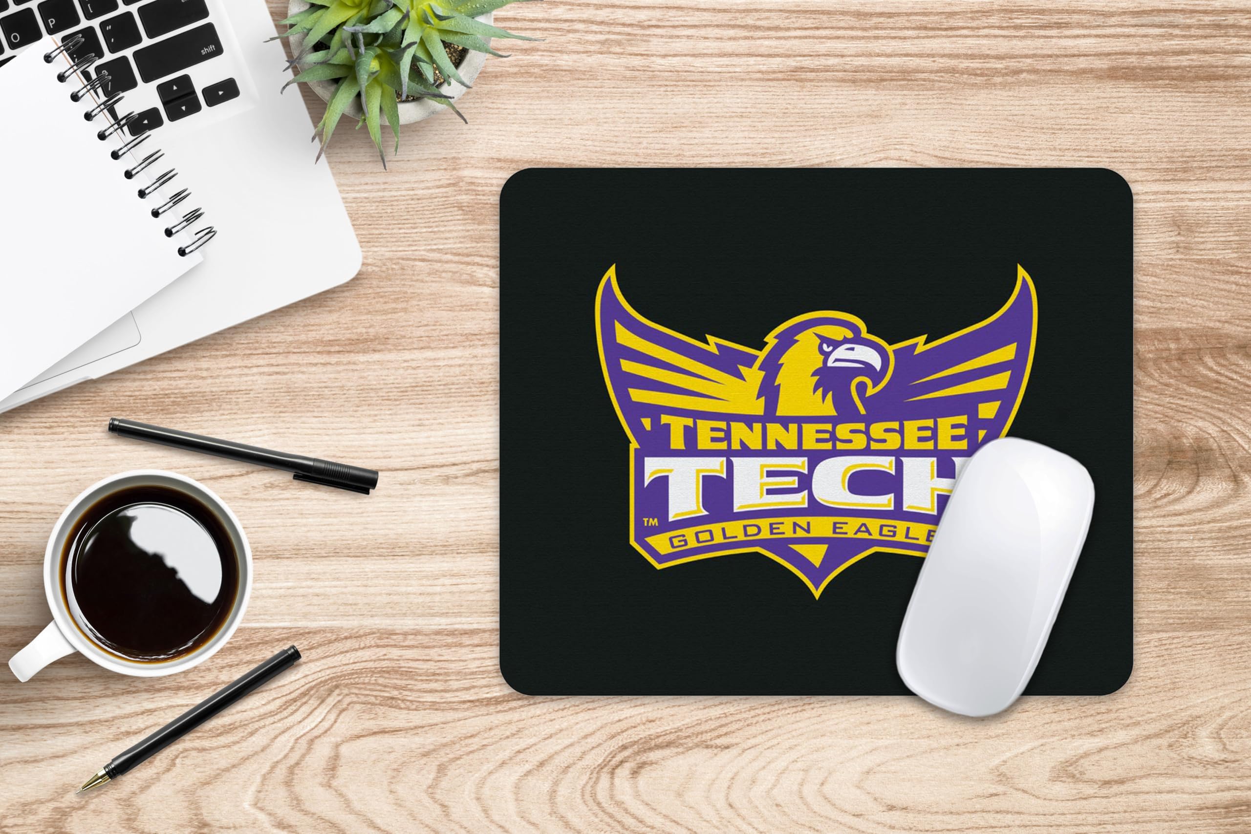 Tennessee Tech University Mouse Pad - Non-Slip Fabric Gaming & Office Desk Mat for Computers, Laptops - Classic Black Design for Students, Alumni & Fans (Perfect for Dorm Rooms, Home Offices & Workstations)