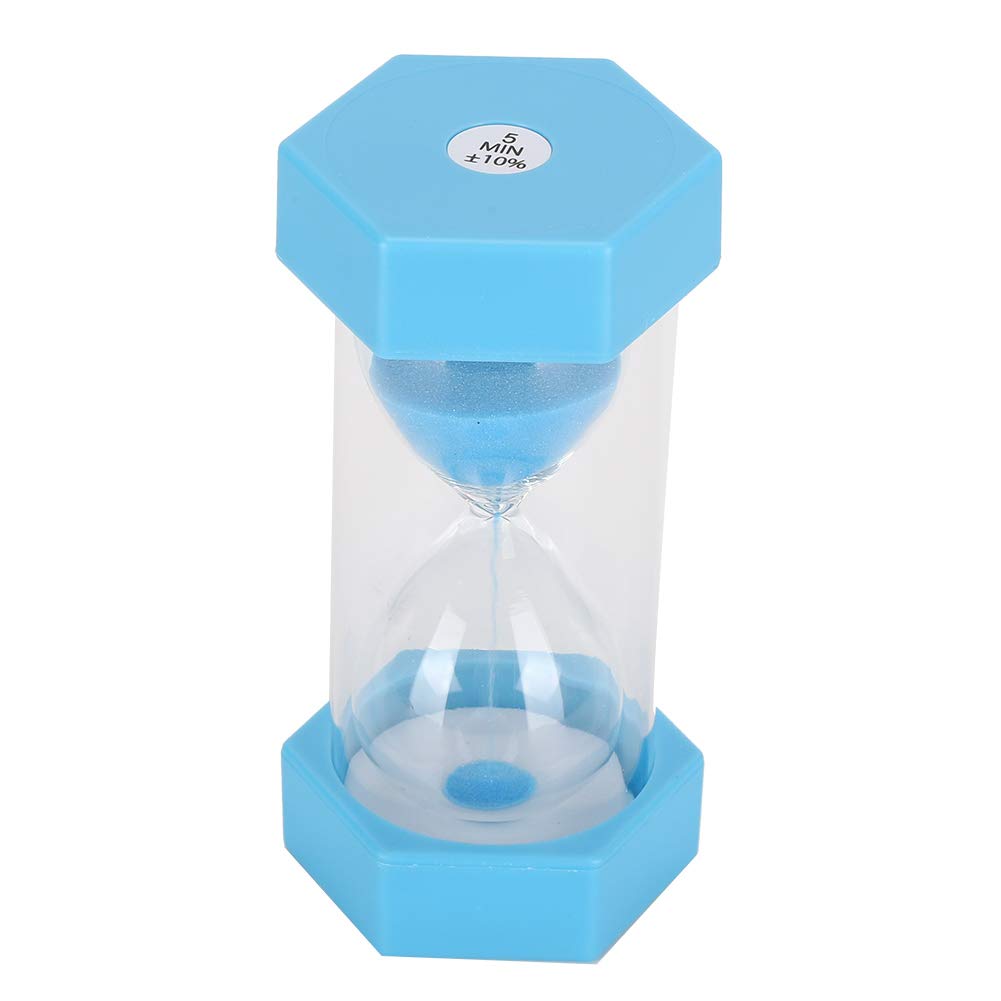 Safe & Anti-Fall Blue Sand Hourglass Timer - Durable 3-Minute Kitchen & Exercise Timer for Cooking, Workouts, Meditation & Classroom Activities