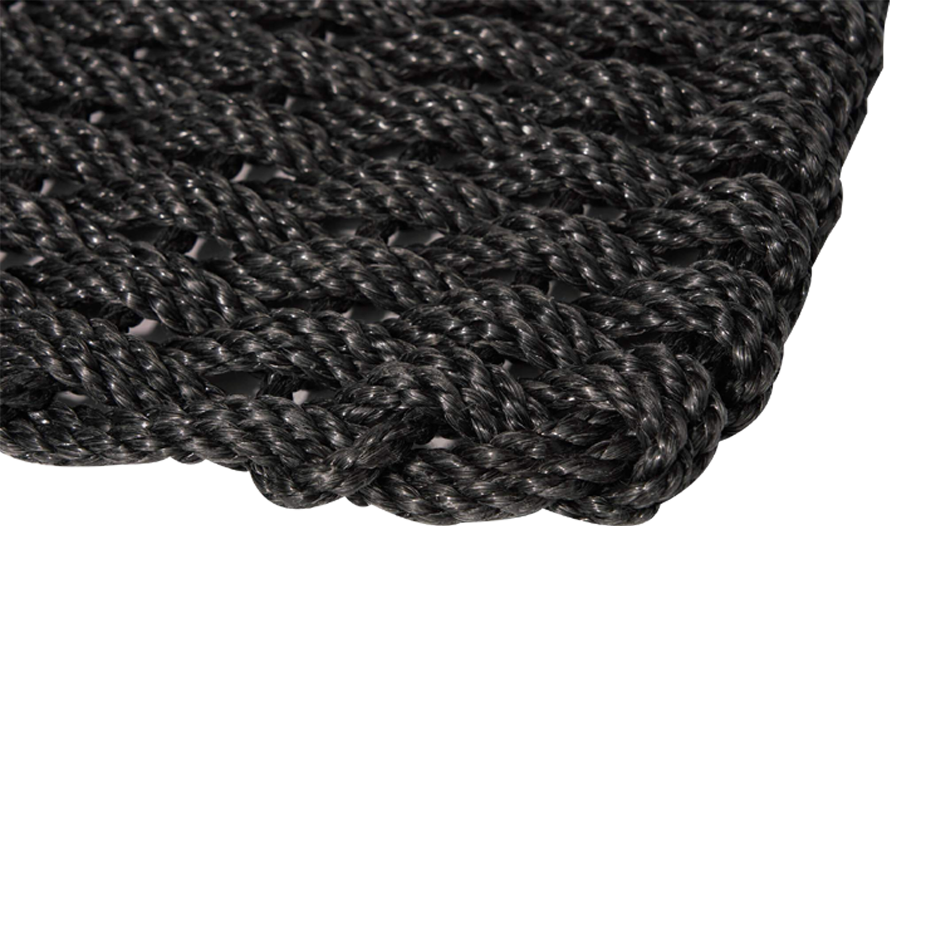 Premium Braided Rope Doormat - Charcoal Gray, Non-Slip Entryway Rug for Outdoor/Indoor Use - Perfect for Front Door, Patio, Deck, and Mudroom