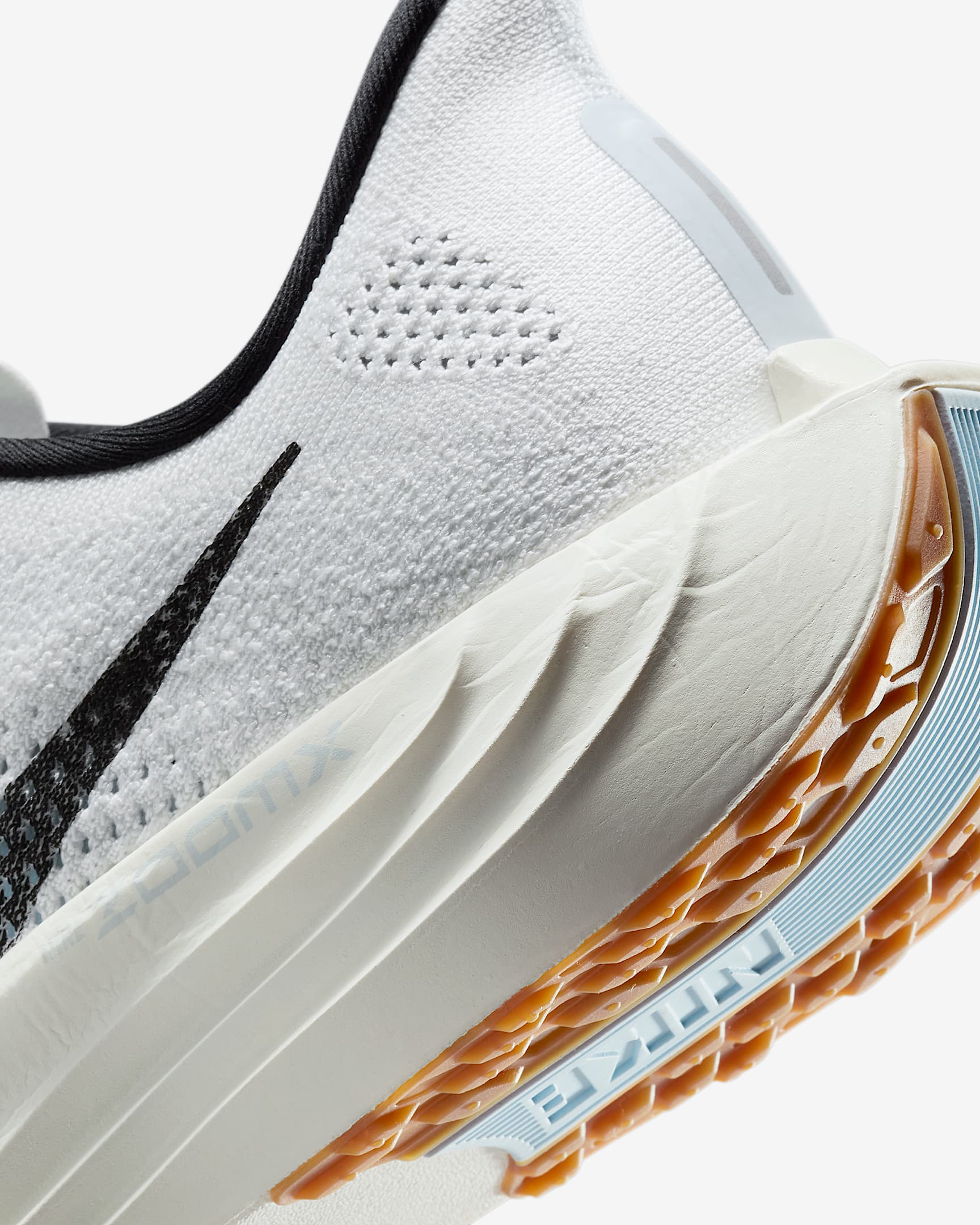 Nike Air Zoom Pegasus Plus Men's Running Shoes (D Width) - White/Sail/Blue Tint/Black | Cushioned Support for Road Running, Training & Daily Wear