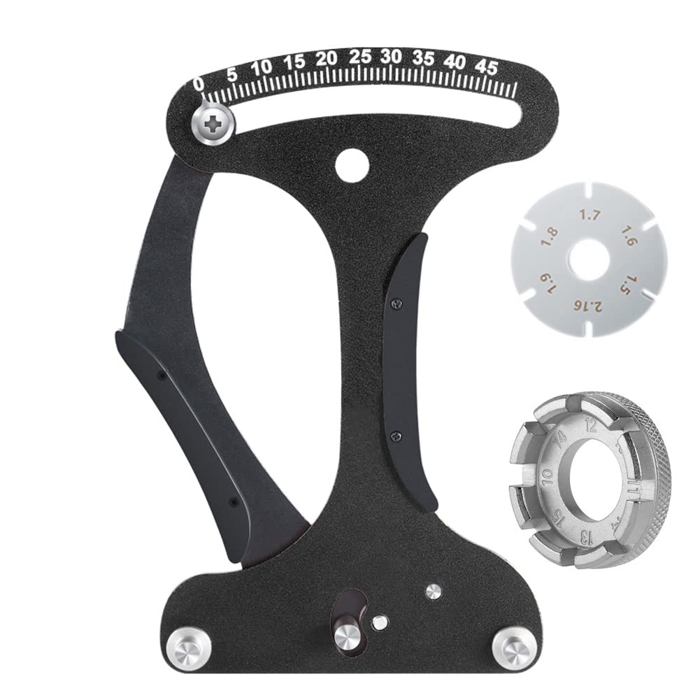 Premium Bicycle Spoke Tension Meter - Aluminum Alloy Wheel Repair Tool for Accurate Spoke Tension Adjustment | Perfect for Cycling Maintenance, Wheel Truing & Professional Bike Repair Shops