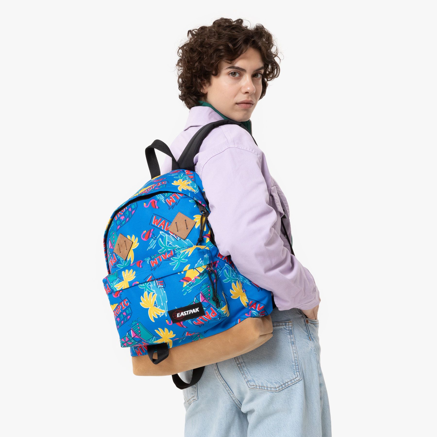 Eastpak Wyoming Backpack - Stylish & Durable Return Print Design for School, Travel & Everyday Use