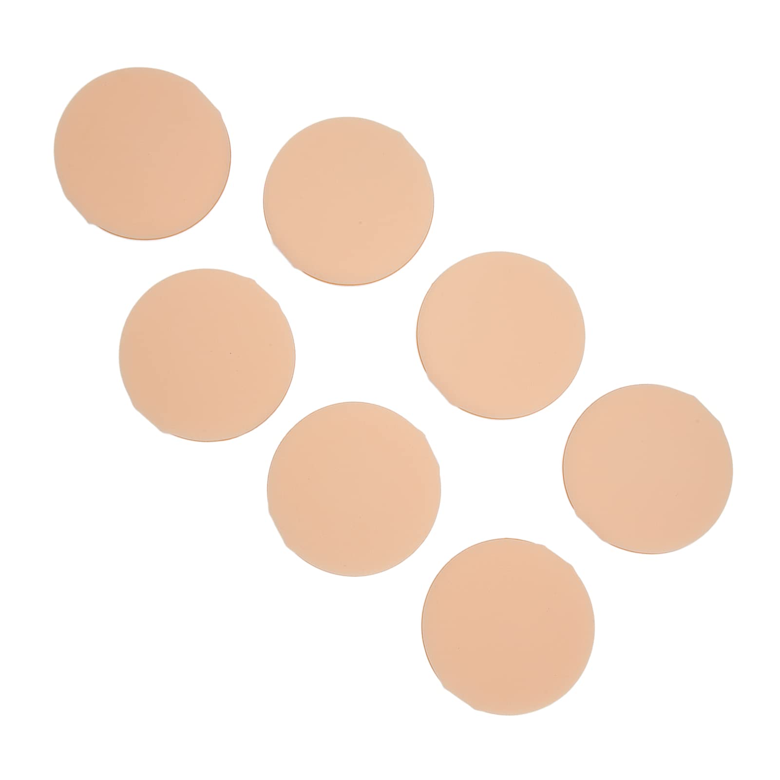 7-Piece Premium Powder Puff Set for Loose & Setting Makeup - Soft Cosmetic Sponge Applicators (Skin Tone) - Perfect for Daily Makeup, Professional Salon Use & Travel Touch-Ups