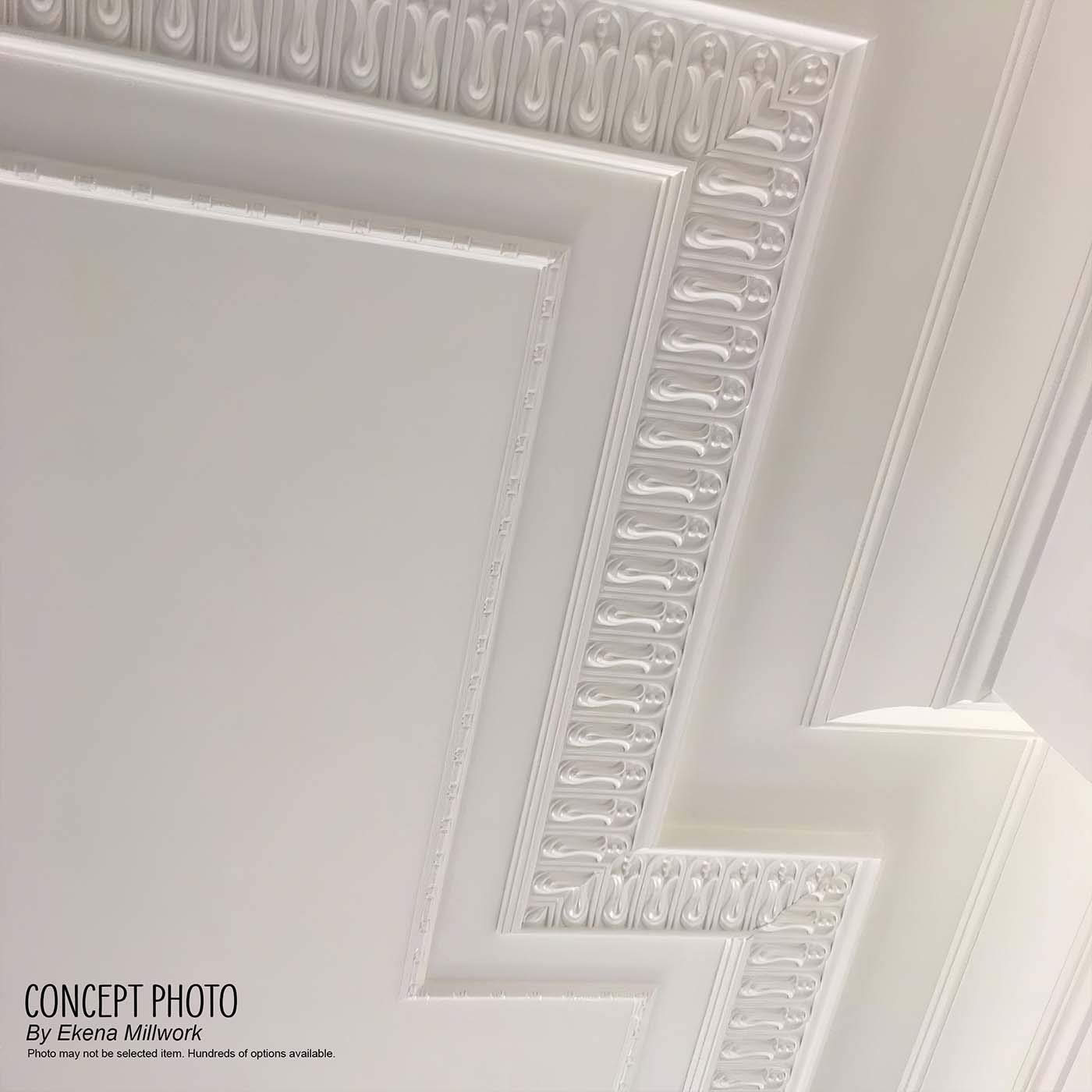 Ekena Millwork MLD02X00KE-CASE-8 Kent Running Flower Panel Moulding - 2 1/8