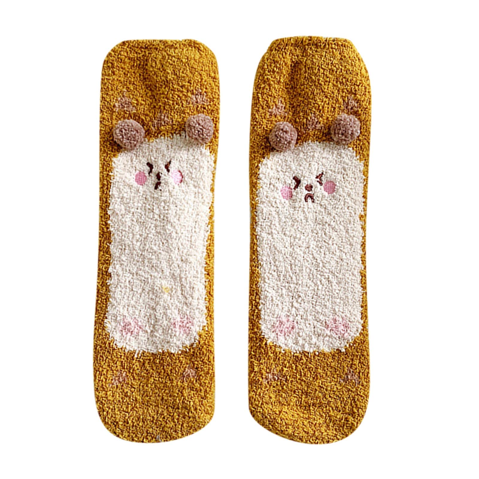 Cozy Winter Fuzzy Socks for Women - Soft Fleece Home Slippers for Cold Days