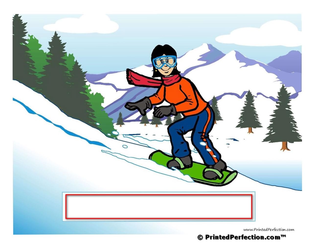 Personalized Snowboarding Memo Holder for Women - 100 Sheets of Notepad Included - Perfect for Office, Home Desk & Winter Sports Enthusiasts
