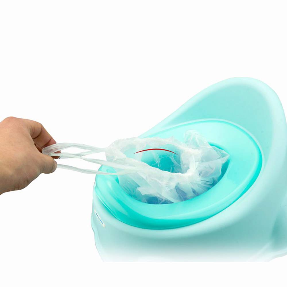Richohome 120 Pack Disposable Potty Liners with Drawstring - Portable Toilet Bags for Baby Potty Training Seat, Travel & Camping - Leak-Proof & Easy Clean Up for Home, Diaper Pail & Outdoor Use