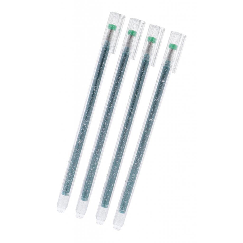 joyMerit 1.0mm Glitter Gel Pen Refills - Metallic Marker Pens for DIY, Artist Drawing & Kids Painting (Green) - Perfect for Scrapbooking, Bullet Journaling & School Projects