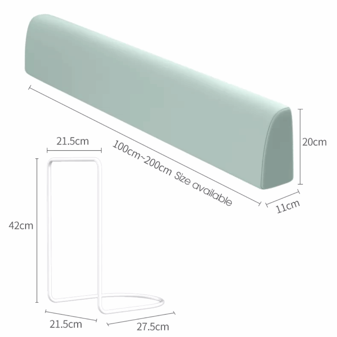 Soft Padded Baby Bed Fence Guardrail - Safe Crib Rail Cover for Toddlers & Kids | Perfect for Nursery, Daycare & Co-Sleeping Safety