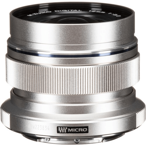 OM SYSTEM M.Zuiko Digital ED 12mm f/2.0 Wide Angle Prime Lens (Silver) - Perfect for Landscape, Street & Low Light Photography | Compatible with Olympus & Panasonic Micro Four Thirds Cameras