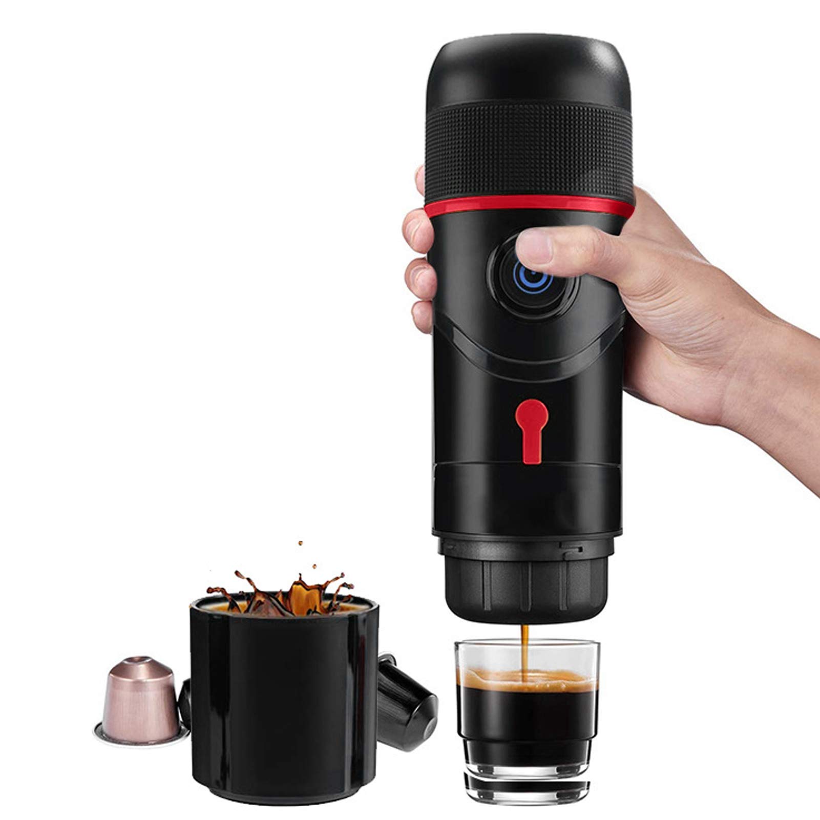 Portable Electric Coffee Maker - Lightweight & Safe for Travel, Car, Hotel, Home & Office Use | Perfect for Camping, Road Trips & Small Spaces
