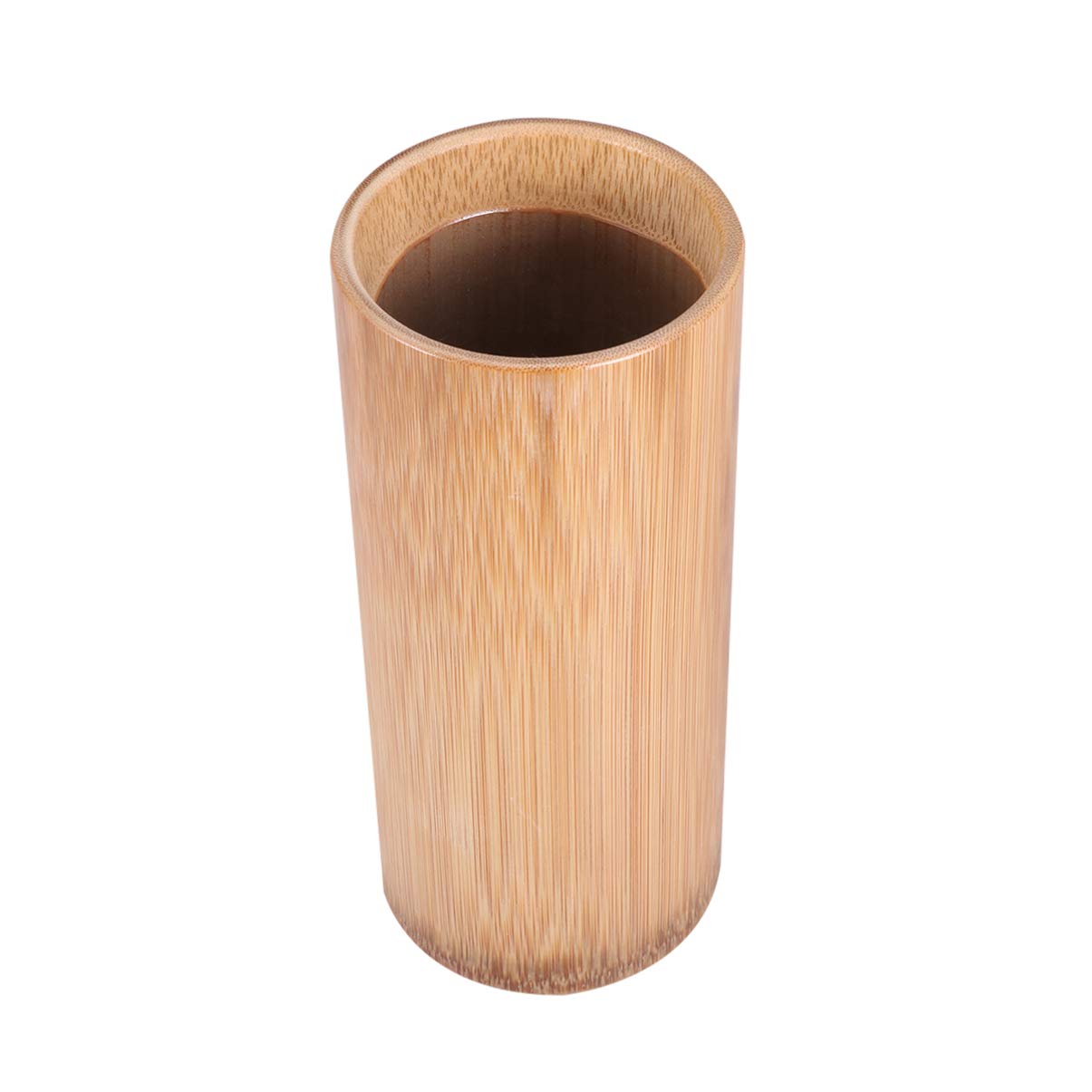 Bamboo Kitchen Utensil Holder - 20cm Chopsticks Storage Barrel, Spoon Fork Organizer, Cutlery Container for Countertop & Dining Table Organization