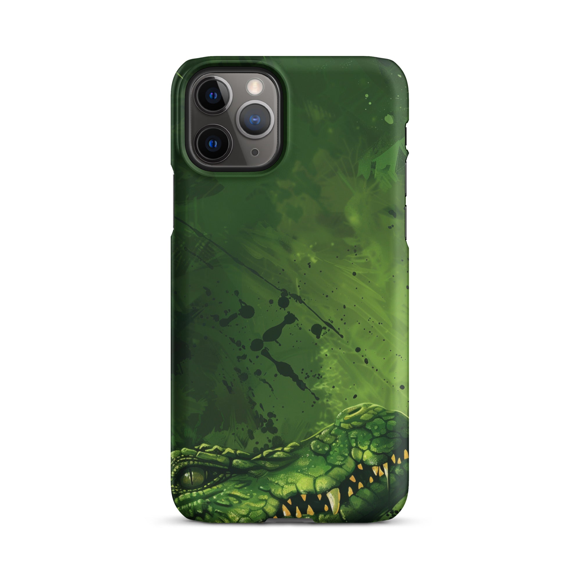 Premium Crocodile Art Snap Case for iPhone - Durable Protective Cover with Stylish Design - Perfect for Everyday Use, Travel & Outdoor Adventures
