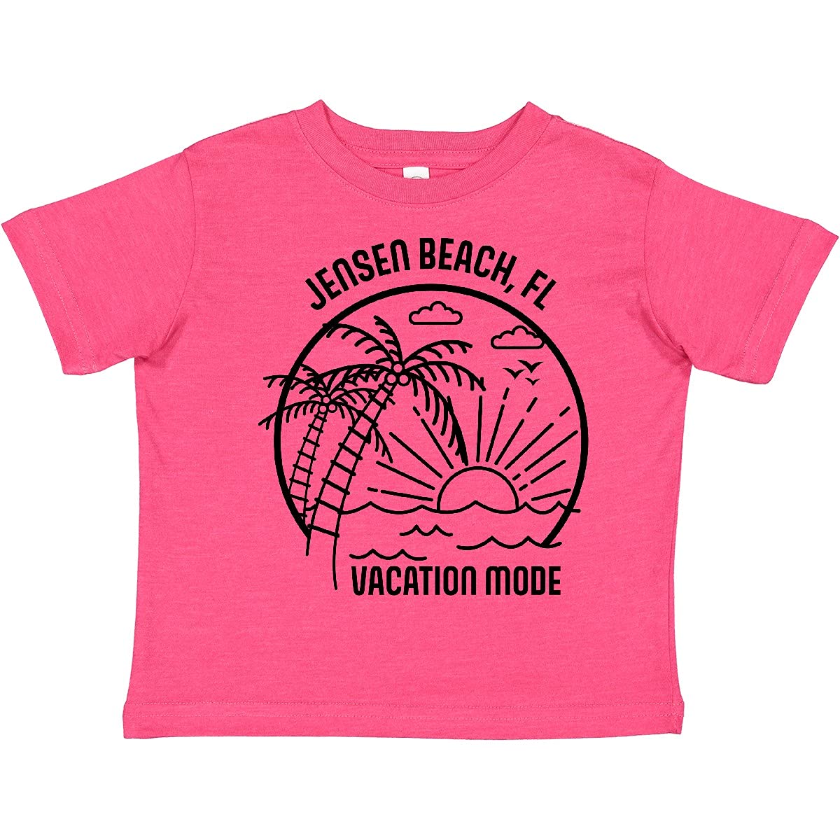 Inktastic Summer Vacation Mode Jensen Beach Florida Toddler T-Shirt - Cute Florida Beach Outfit for Toddlers, Boys & Girls