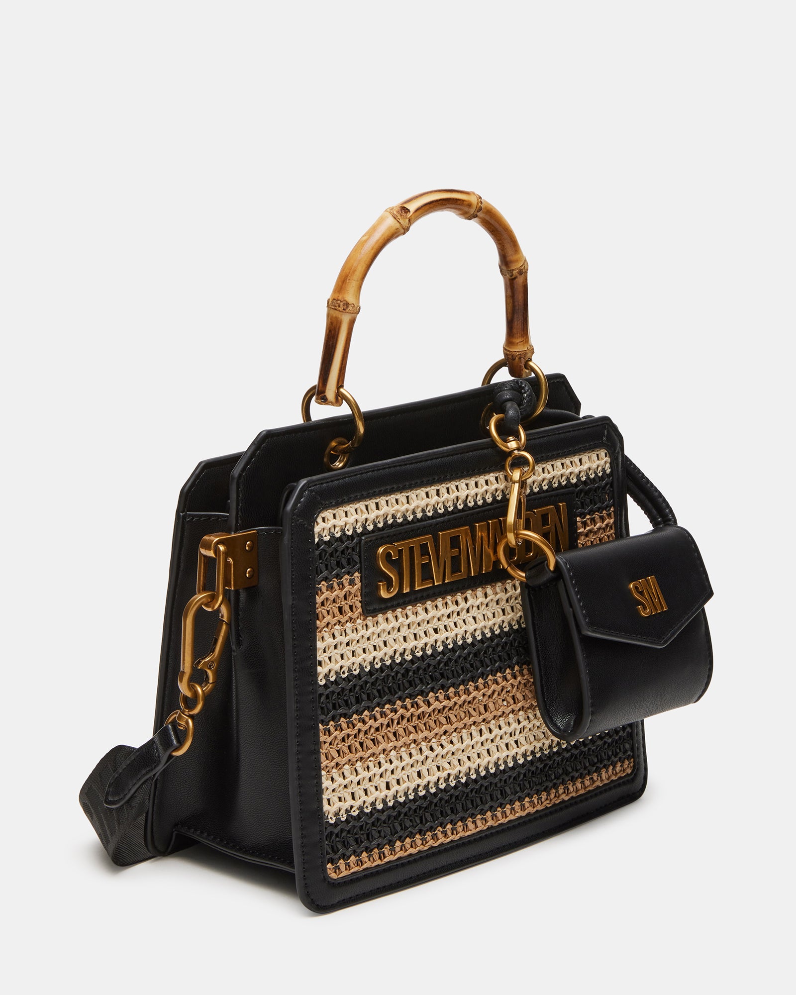 Evelyn Beachy Bag - Stylish Black/Tan Crossbody Purse for Women | Perfect for Travel, Work & Everyday Use