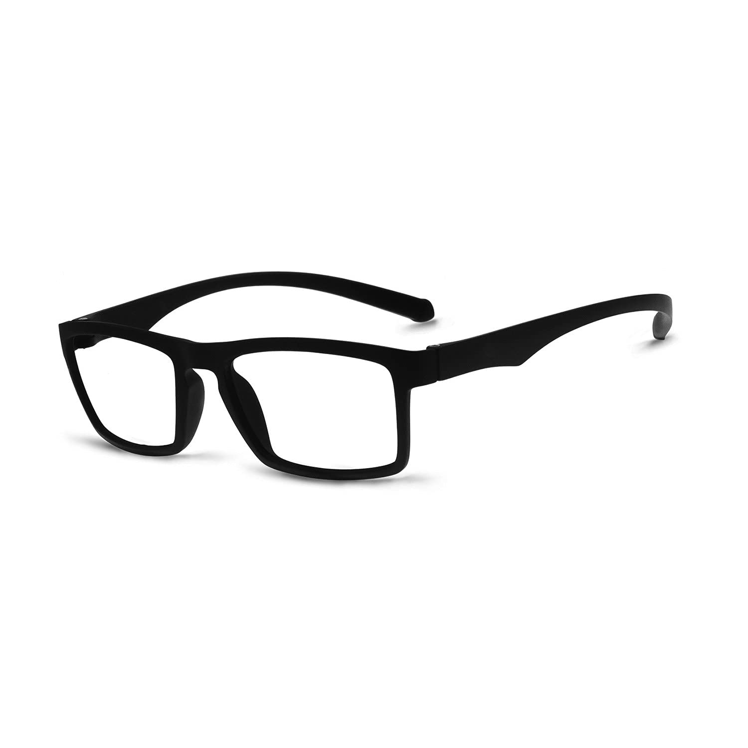 OCCI CHIARI TR90 Black Glasses for Women & Men - Clear Lens for Daily Use