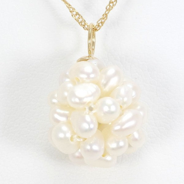 18K Yellow Gold Pearl Necklace for Women - Elegant Luxury Jewelry Gift for Wedding, Anniversary & Special Occasions