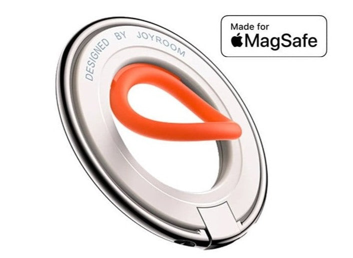 JoyRoom Magnetic Phone Ring Holder - 360° Rotatable & Strong Adhesive Grip for iPhone, Samsung, Smartphones - Perfect for Hands-Free Viewing, Gaming, and Taking Selfies