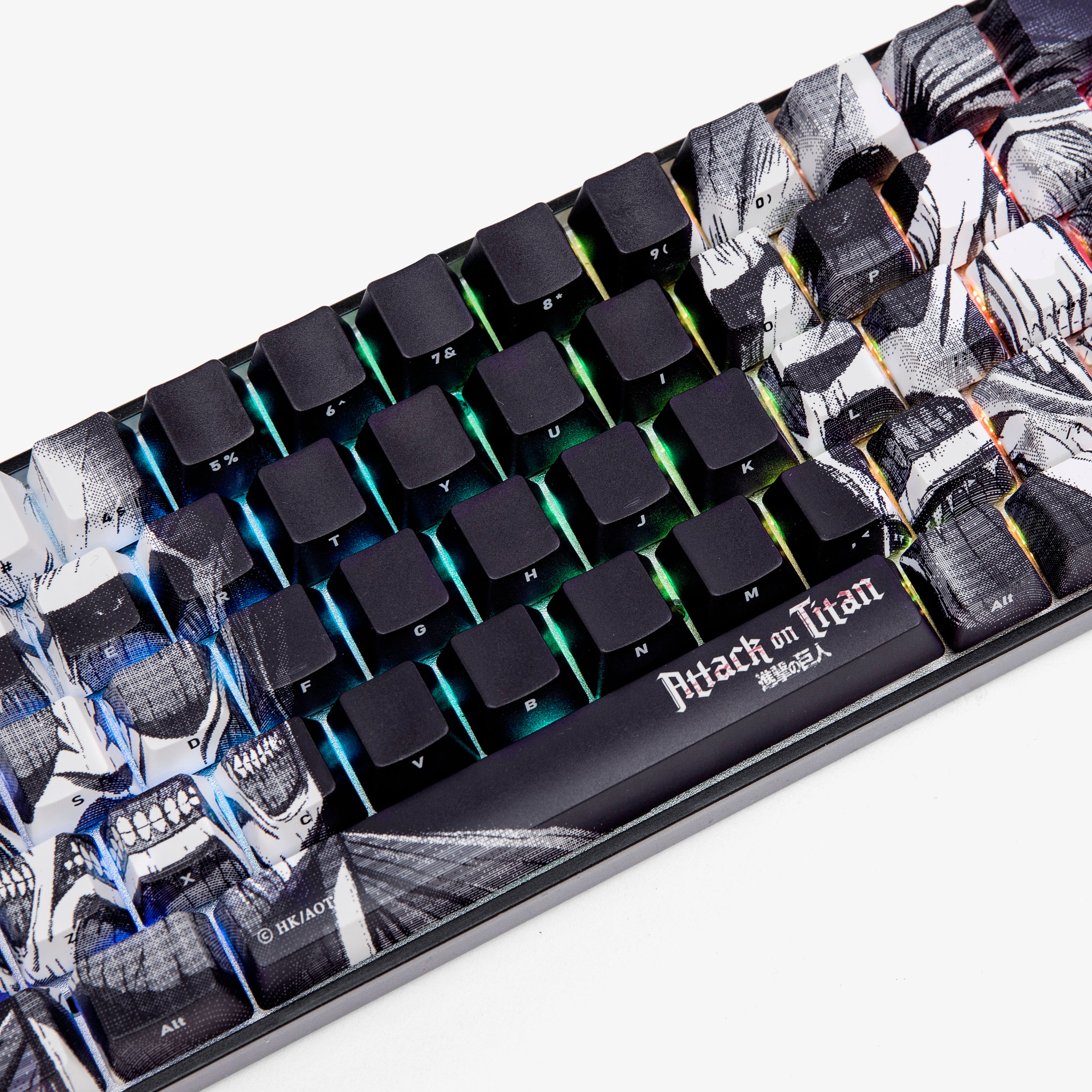 Attack on Titan x Higround Titan Mechanical Gaming Keyboard - Ergonomic RGB Backlit for PC & Mac - Perfect for Anime Fans & Gamers