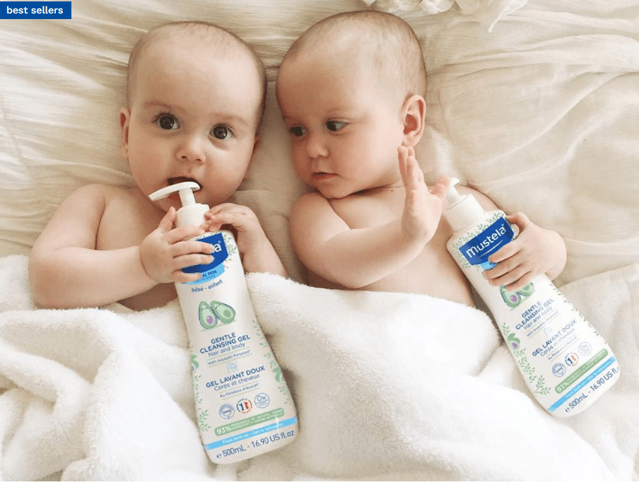Mustela Gentle Cleansing Gel for Normal Skin - 16.9 fl oz (500ml) | Fragrance-Free Baby Wash & Body Cleanser | Perfect for Daily Bath Time & Sensitive Skin Care