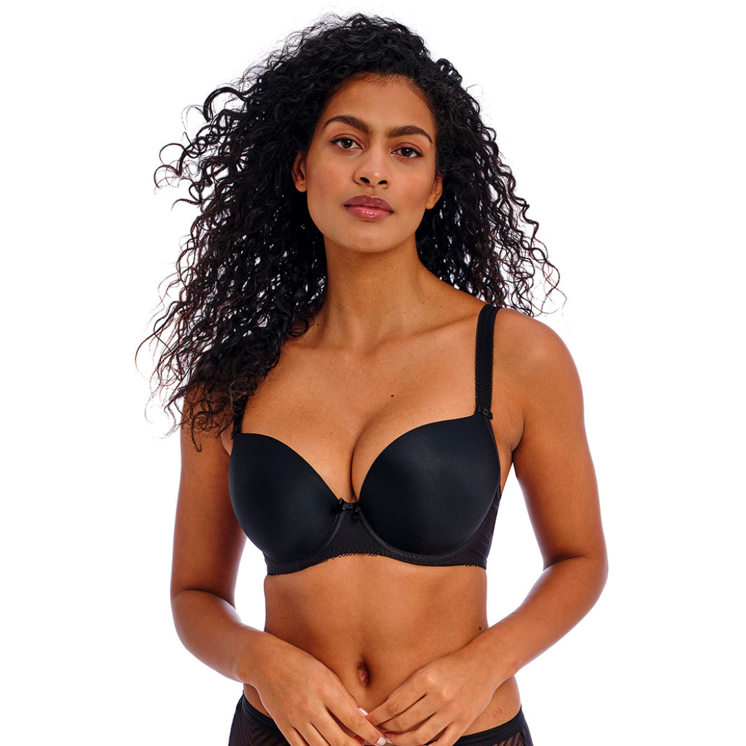 Deco Molded Plunge Bra - Push Up Lace Underwire Bra for Women - Perfect for Evening Wear, Date Night & Special Occasions