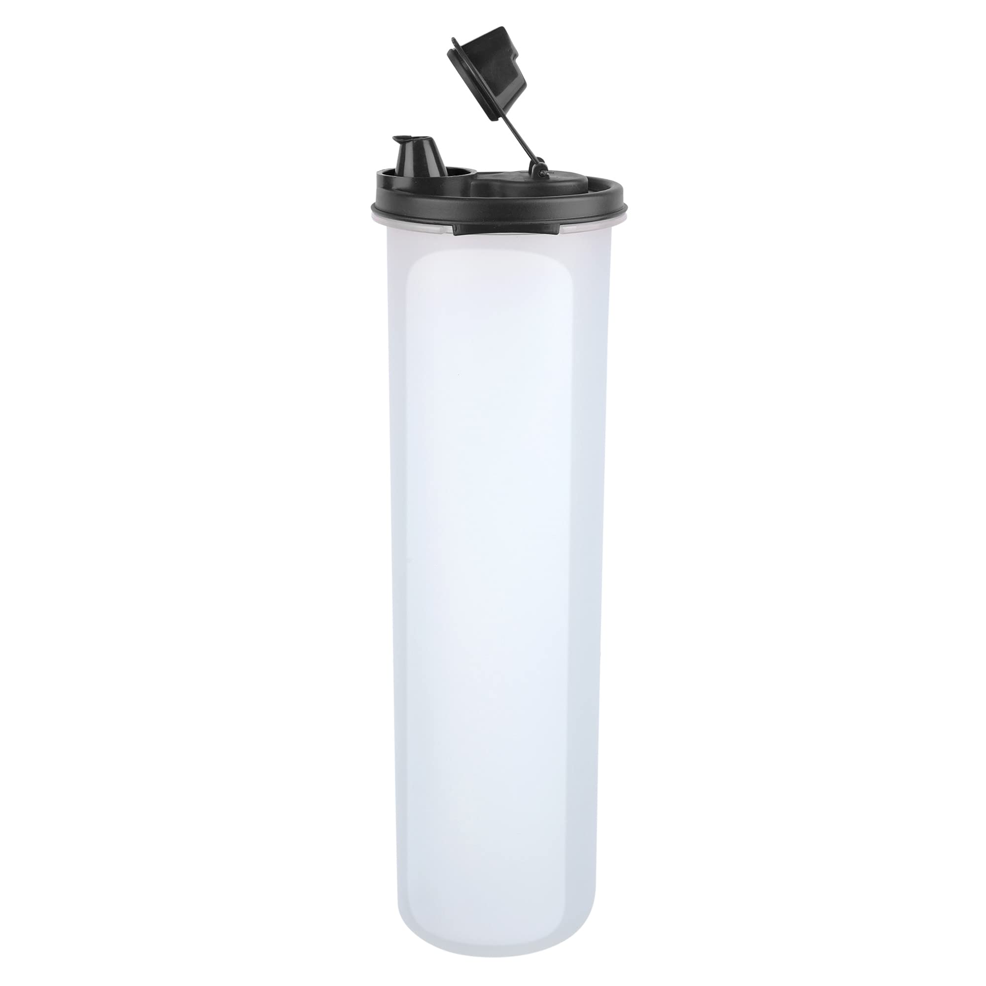 Premium Leak-Proof Oil Dispenser Bottle - BPA-Free Plastic, 1.1L Capacity for Olive Oil, Vinegar & Sauces | Easy-Pour Spout, Airtight Seal | Kitchen, Restaurant & Home Use (Black)