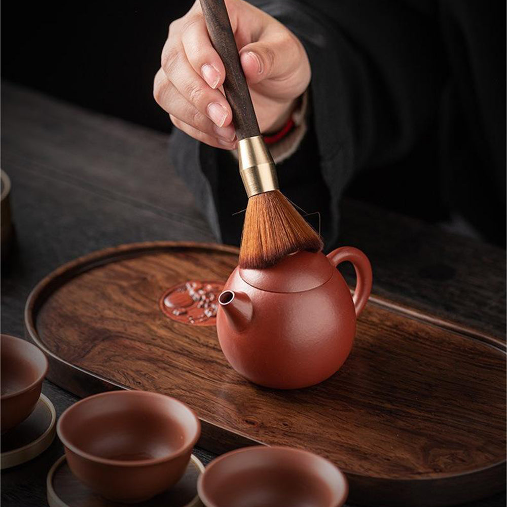 Premium Ebony & Copper Tea Set with Coaster - Handcrafted Tea Accessories for Matcha, Chai & Herbal Tea | Perfect for Tea Ceremonies, Gifts & Home Decor