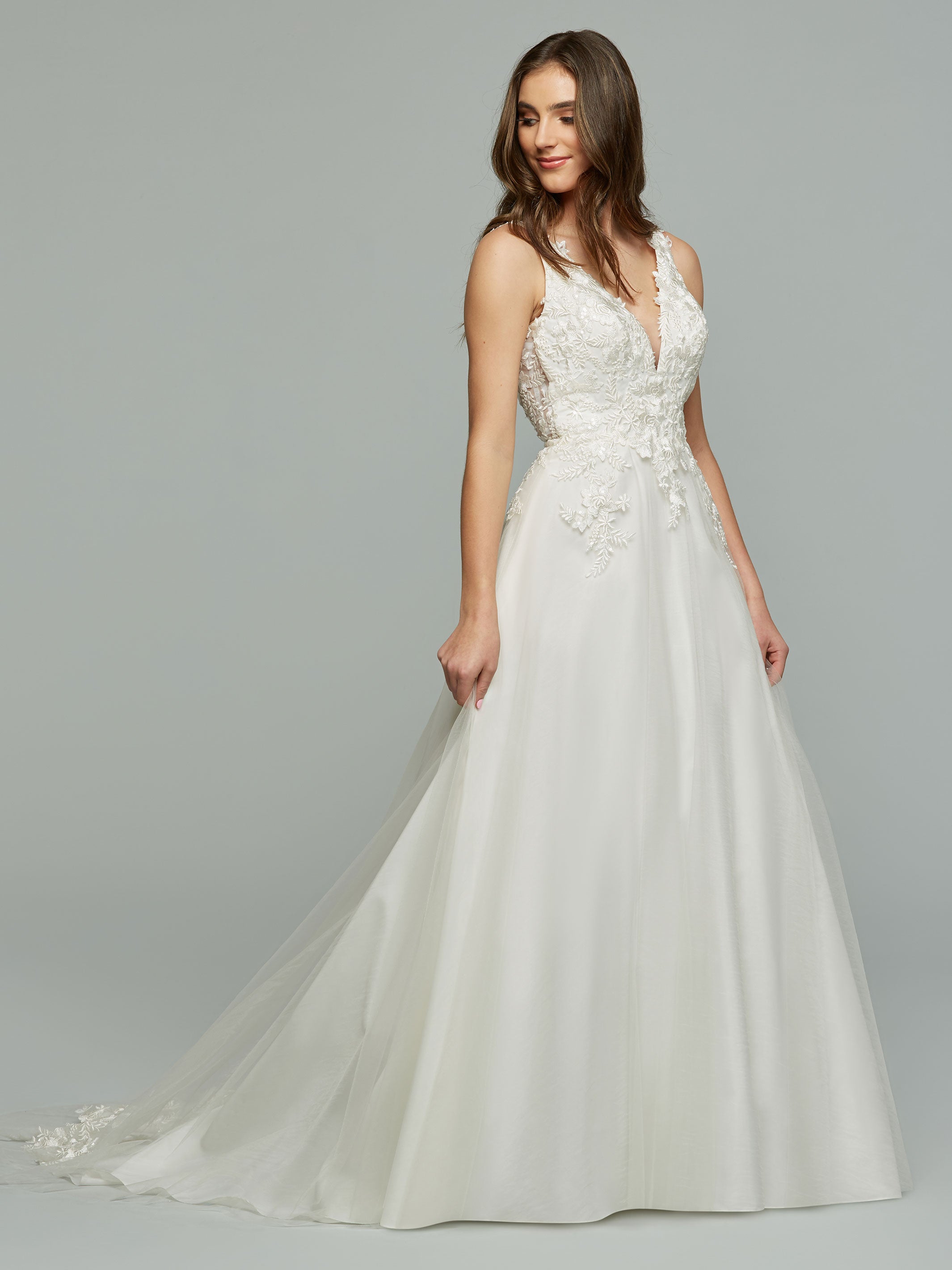 Try At Home Aspen Wedding Dress - Elegant Lace Bridal Gown for Church & Outdoor Weddings