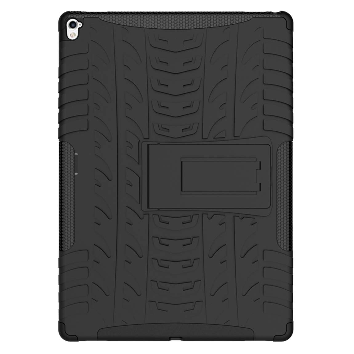 Premium Shockproof Hybrid Case for iPad Pro 9.7 Inch (2016 Model A1673/A1674/A1675) - Dual Layer Protective Cover with Anti-Slip Grip & Adjustable Kickstand | Perfect for Work, Travel, and Everyday Use