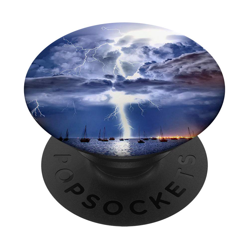 Hurricane PopSockets PopGrip - Interchangeable Phone Grip for iPhone, Samsung & Tablets - Secure Hold for Texting, Photos & Everyday Use