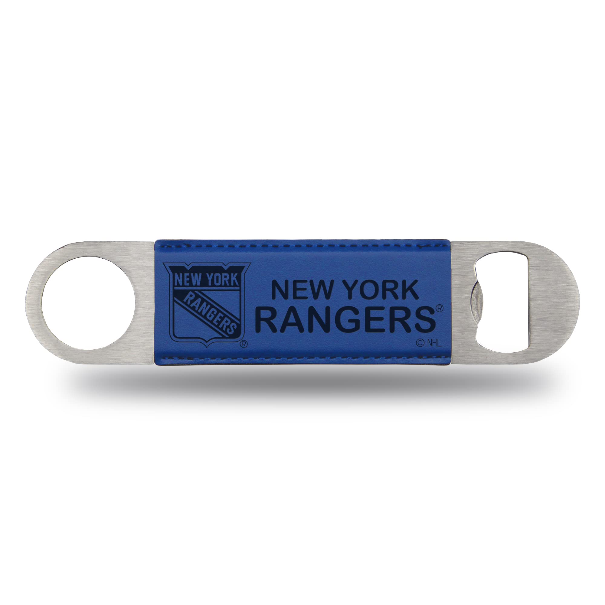 NHL Laser Engraved Bar Blade - Premium Faux Leather Beverage Accessory for Hockey Games, Sports Bars & Game Day Parties