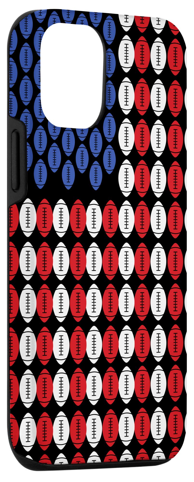 iPhone 12/12 Pro Case - Patriotic American Flag Design for Football & Rugby Fans | Durable Protective Phone Cover for Sports Enthusiasts | Perfect Gift for Game Day & Outdoor Activities