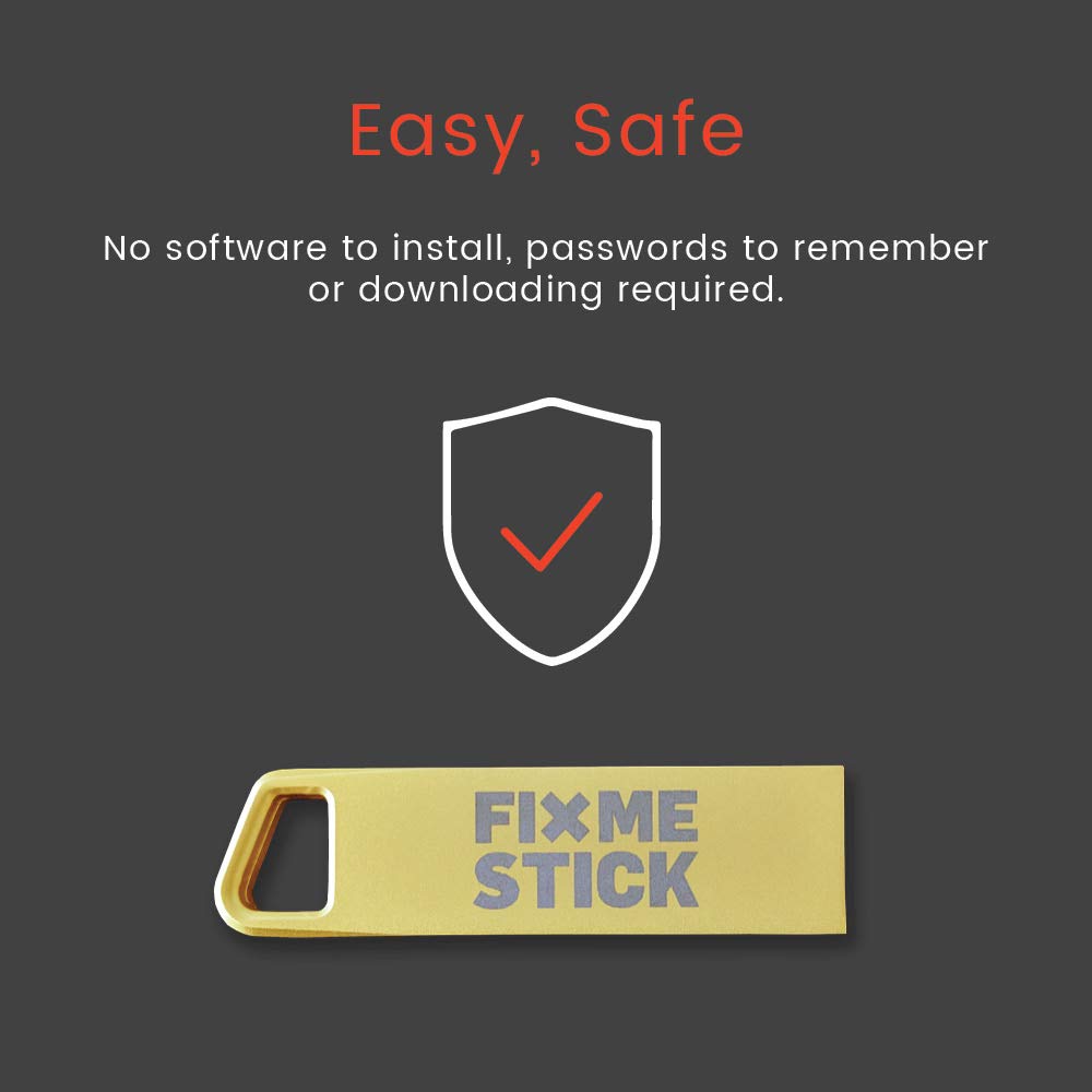 FixMeStick PRO Virus Removal for Business - Unlimited Use on PCs & Macs (Laptops & Desktops) - 1-Year Subscription - Works with Any Antivirus Software - Perfect for Office IT Security & Malware Protection
