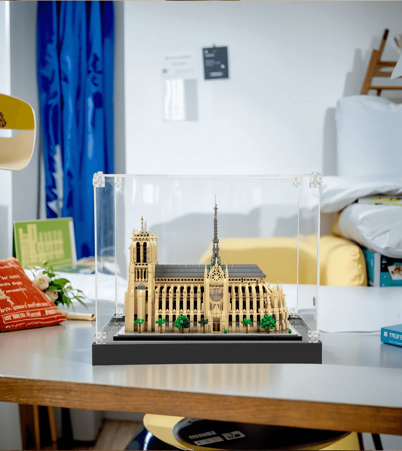 LEGO Architecture Notre Dame de Paris 21061 Display Case - Premium Acrylic Showcase for Collectible Building Sets - Perfect for Home Decor, Office Display & Gift Giving