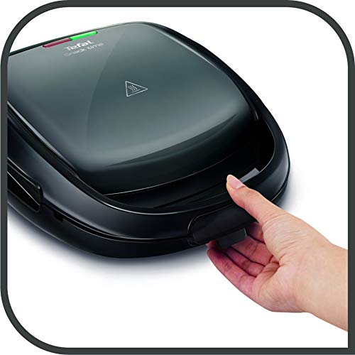 Tefal SW341B All-In-One Waffle & Sandwich Maker with 2 Dish Sets, 700W, Grey/Black - Perfect for Breakfast, Snacks & Quick Meals