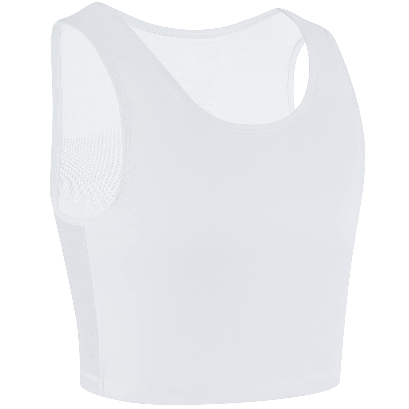 XUJI FTM Chest Binder - Breathable Half Back Design for Transgender Men - Perfect for Daily Wear, Workouts & Gender Affirmation