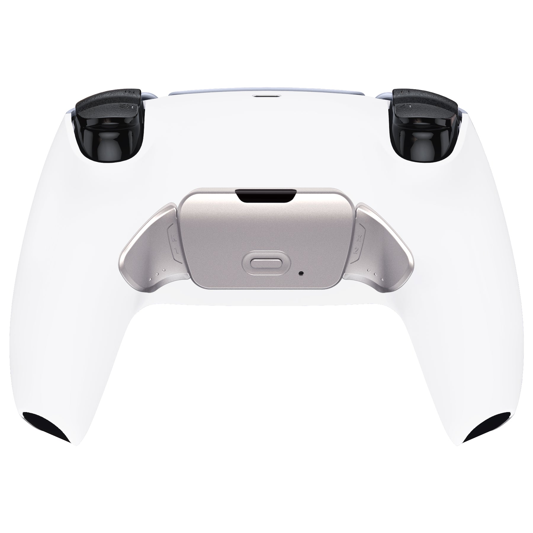 eXtremeRate Silver Real Metal Buttons (RMB) RISE Remap Kit for PS5 Controller BDM-030/040/050 - Premium White Gaming Upgrade - Perfect for Competitive Play & Custom Mods